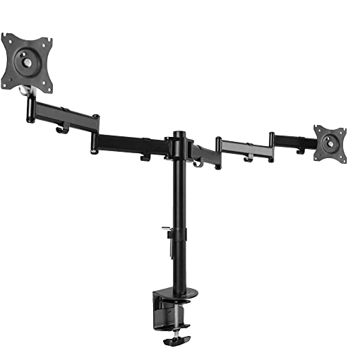 VIVO Dual Ultra Wide Computer Monitor Mount - Fully Adjustable VESA Stand for 2 Wide Screens