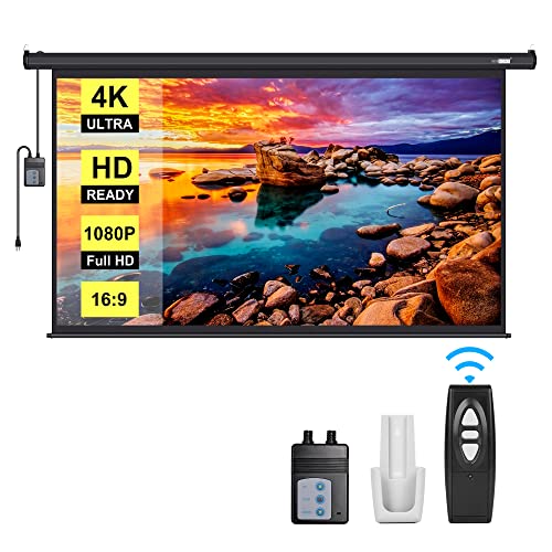 VIVOHOME 100 Inch Electric Motorized Projector Screen