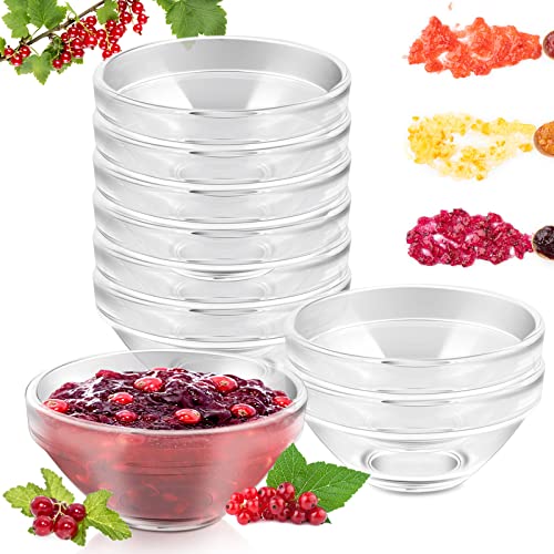 Vmiapxo 10 Pack 3" Clear Glass Bowls