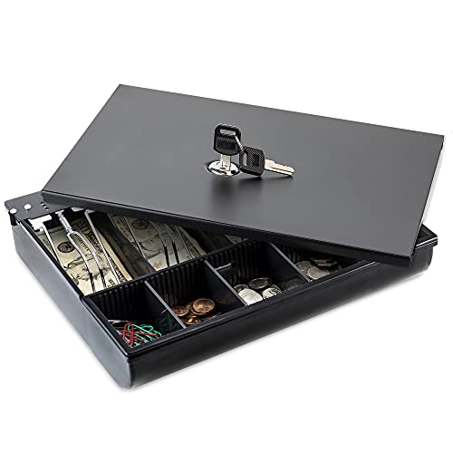 Volcora Cash Drawer Tray with Locking Cover