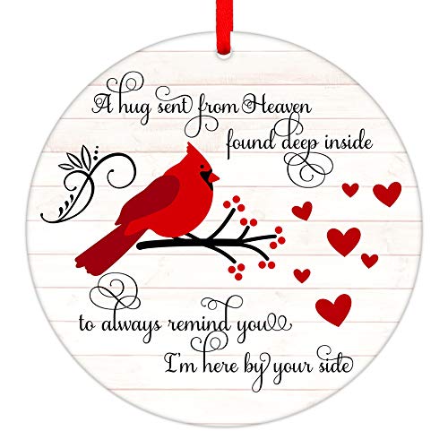 WaaHome Red Cardinal Christmas Ornaments 3''