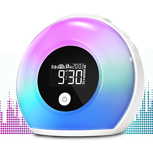 Wake Up Light Alarm Clock with Bluetooth Speaker
