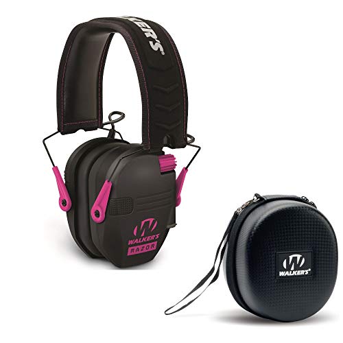 Walker's Razor Slim Shooter Pink Electronic Hunting Earmuffs