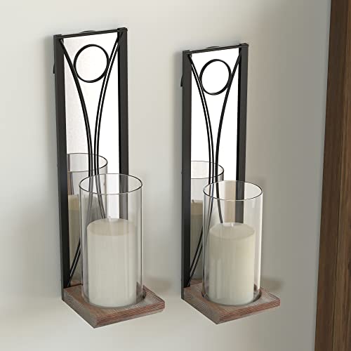Wall Candle Holder Sconces Set - MK677A