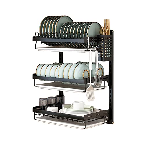 Wall Mounted Dish Drying Rack with Spacious Capacity
