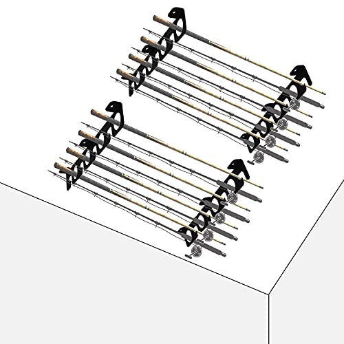 Wall/Ceiling Mount Fishing Rod Rack - Space-Saving Storage Solution