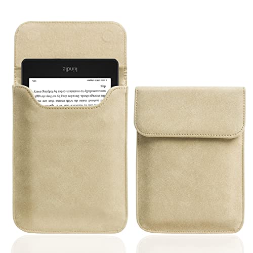 WALNEW Sleeve Case for 6.8-inch All-New Kindle Paperwhite 11th Generation 2021, Protective Pouch Bag Case Cover for 6.8” Kindle Paperwhite E-Reader (Khaki)