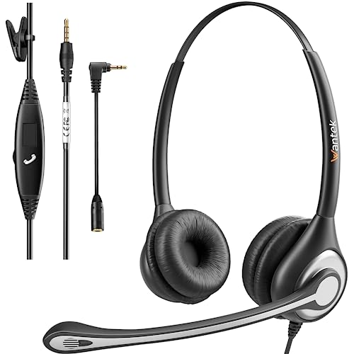 Wantek Cell Phone Headset: Comfortable and Versatile with Noise Cancelling