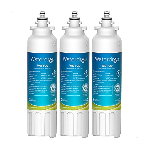 Waterdrop ADQ73613401 Replacement Water Filter, Pack of 3