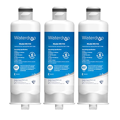 Waterdrop DA97-17376B Refrigerator Water Filter, 3 Filters