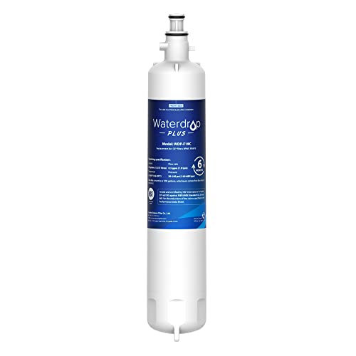 Waterdrop Plus Replacement for GE® RPWFE, RPWF (with CHIP) NSF 401 Refrigerator Water Filter, Compatible with GFE28GBLTS, GFE28GSKSS, PFE28KMKES, GFD28GYNFS, GFD28GBLTS, PWE23KYNFS, Reduce PFAS