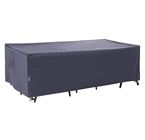 F&J Outdoors Heavy Duty Waterproof Anti-UV Extra Large Patio Furniture/Sectional Sofa Cover,180"x96"