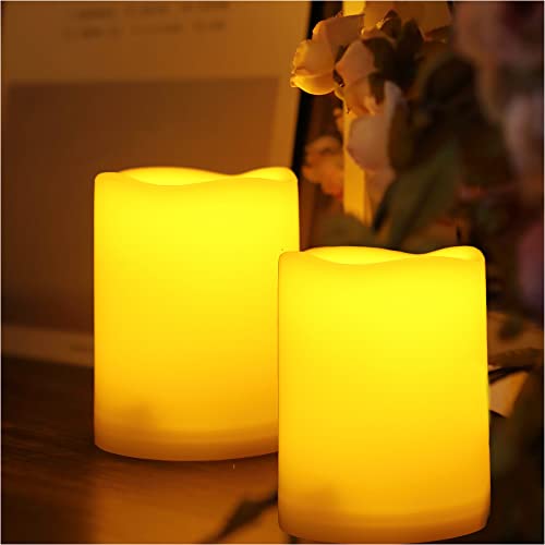 Waterproof Outdoor LED Candle with Timer - 2 Pack