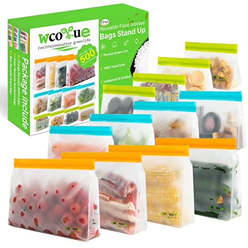 WCOLUE Reusable Storage Bags