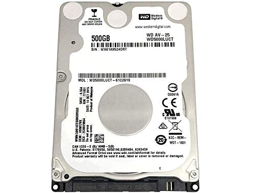 WD5000LUCT AV 500GB 2.5inch Notebook Hard Drive
