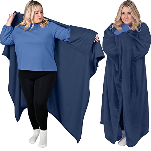 Wearable Throw Blanket and Cape: Soft Cozy Fleece Gift for Her
