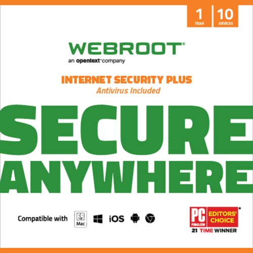 Webroot Internet Security Plus | Antivirus Software 2023