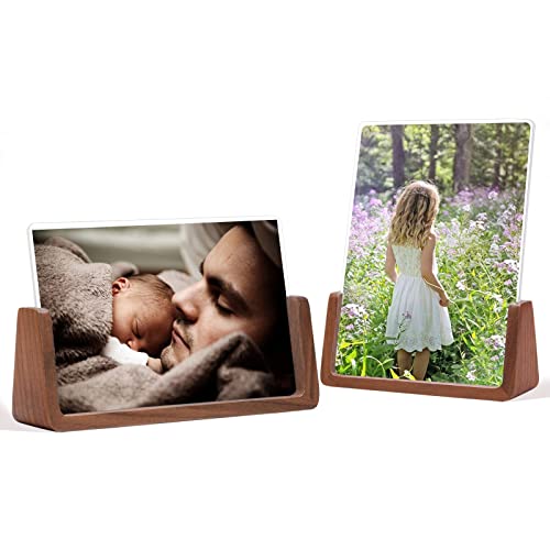 WEIMELTOY 5X7 Walnut Wooden Picture Frame