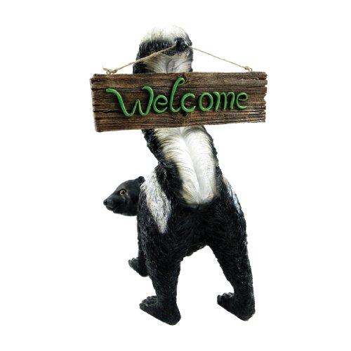 Welcome from Stinky - Outdoor Skunk Figurine
