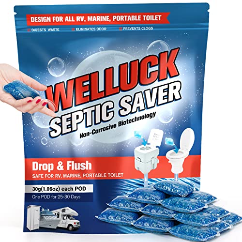WELLUCK 20 Packs RV Toilet Treatment Drop Ins