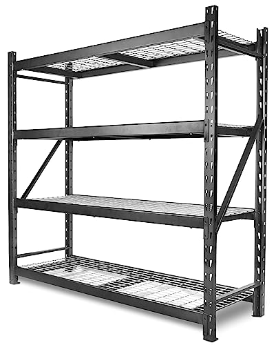 WEN Four-Tier Steel Storage Rack with Adjustable Shelving (RK7724-4)
