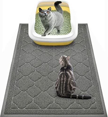WePet Premium Cat Litter Box Mat - Effective Scatter Control