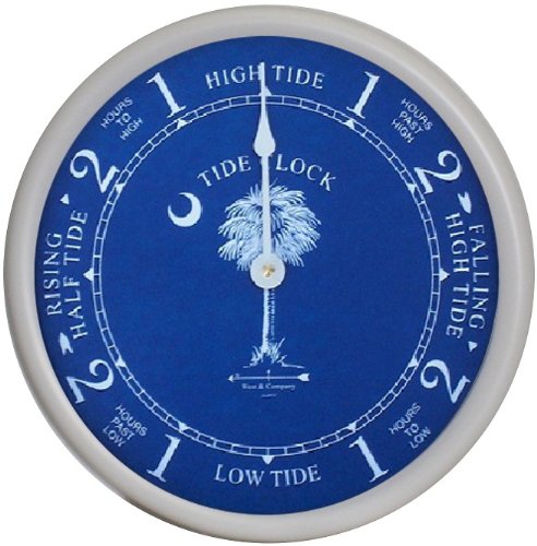 West & Company White Tide Clock