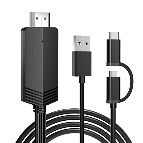 Weton 2-in-1 USB Type C Micro USB Cable