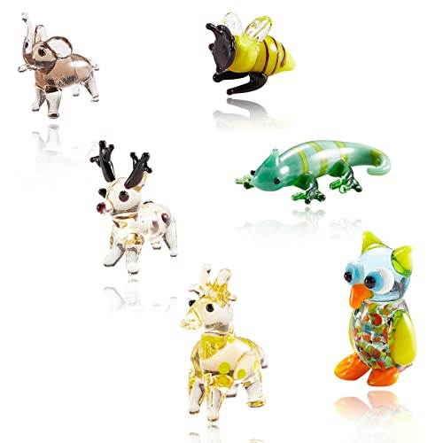 WEWAYSMILE Glass Figurines for Collectibles, Home Decoration, Gifts