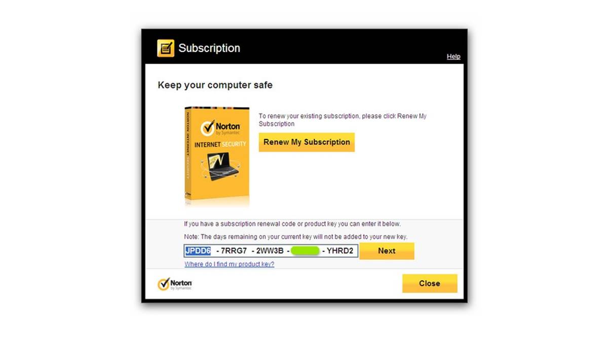 Where Is Norton Internet Security Product Key