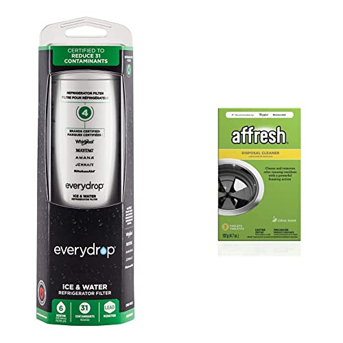 Whirlpool everydrop Water Filter & Affresh Disposal Cleaner Combo