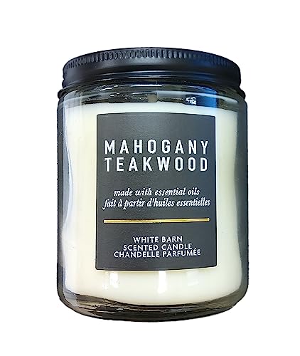 White Barn Bath and Body Works 1-Wick Candle with Essential Oils