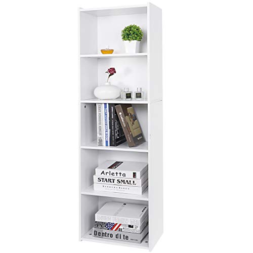 White Bookcase for Small Spaces