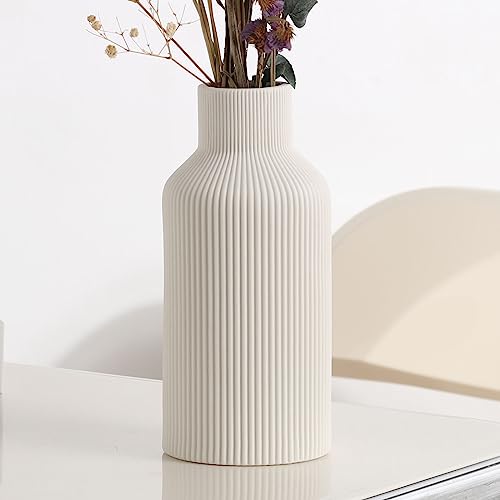 White Ceramic Flower Vase 41wAu4QSqNL 