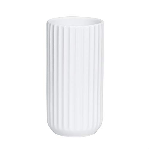 White Ceramic Flower Vase Home Decor
