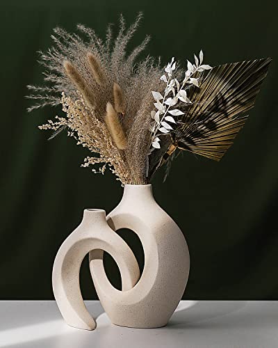 White Ceramic Vase for Decor