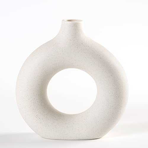 White Ceramic Vases for Home Decor