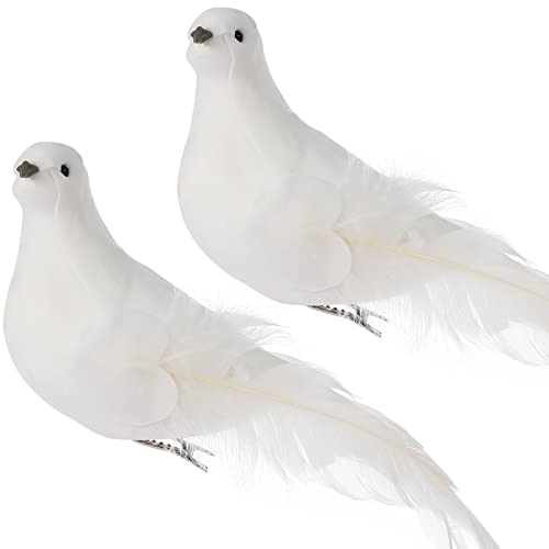White Christmas Birds Ornament