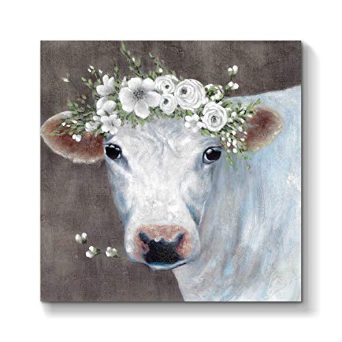 White Cow Picture Wall Art