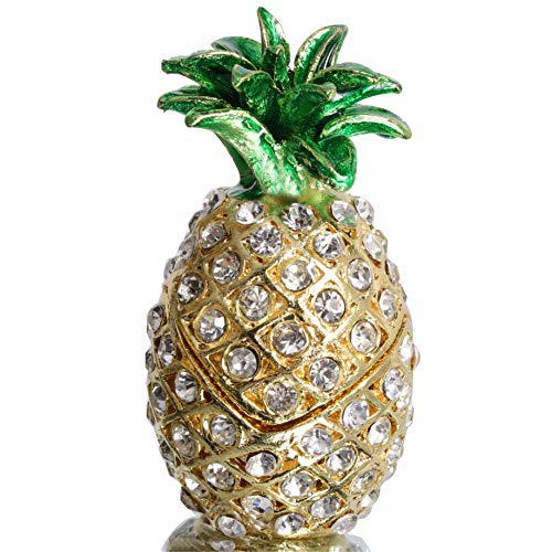 White Diamond Pineapple Trinket Box