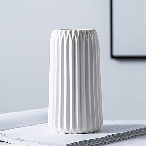 White Flower Vase - Stylish Ceramic Vase for Decor