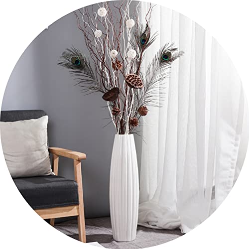 White Modern Flower Tall Vase - Ideal Gift