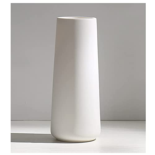 White Modern Geometric Decorative Flowers Vases for Home Decor