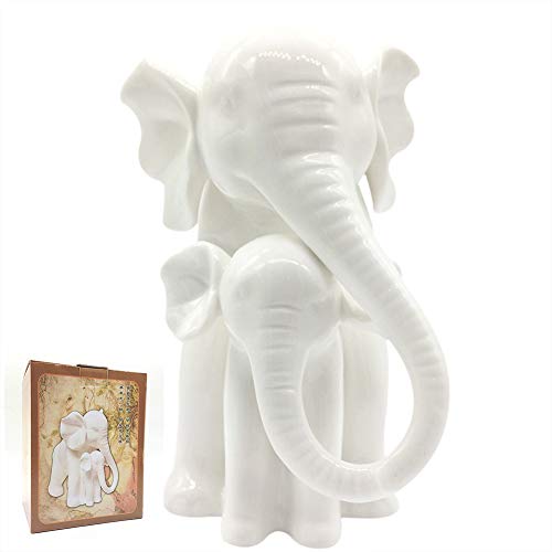 White Porcelain Elephant Statue