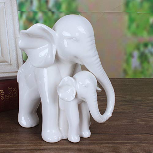 White Porcelain Elephant Statue