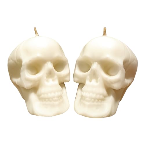 White Skull Candles: Purity and Strength in a Spooky Package