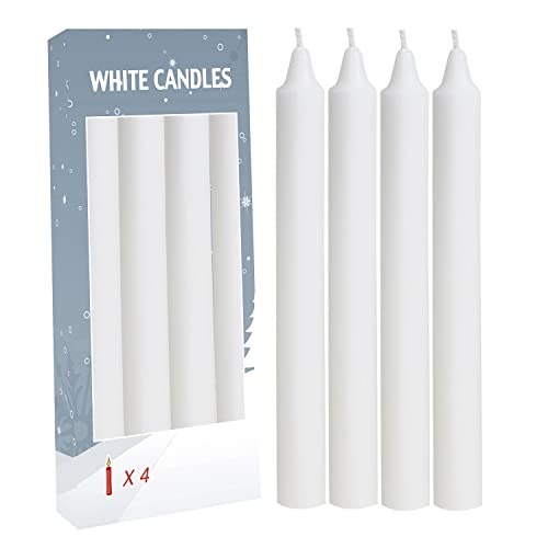 White Taper Candle Candlesticks