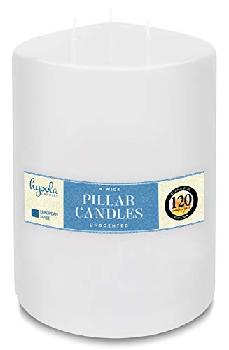 White Three Wick Large Candle
