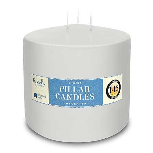 White Three Wick Large Candle