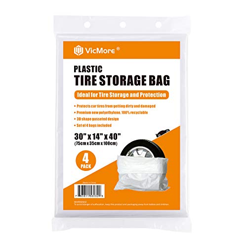 White Tire Storage Bags - Dust & Moisture Protection